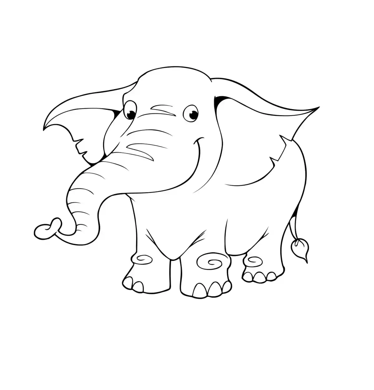 Elephant Kids Coloring Pages Pdf
